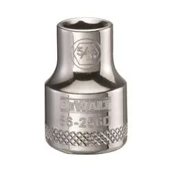 DeWALT DWMT86256OSP Hand Socket, 5/16 in Socket, 3/8 in Drive, 6 -Point, Vanadium Steel, Polished Chrome