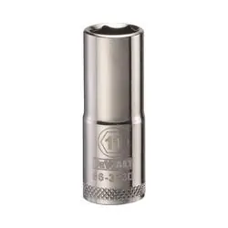 DeWALT DWMT86323OSP Drive Socket, 11 mm Socket, 3/8 in Drive, 6 -Point, Vanadium Steel, Polished Chrome
