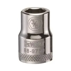 DeWALT DWMT88976OSP Hand Socket, 3/8 in Socket, 3/8 in Drive, 6 -Point, Vanadium Steel, Polished Chrome