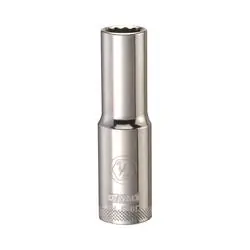 DeWALT DWMT74536OSP Drive Socket, 1/2 in Socket, 1/2 in Drive, 12 -Point, Vanadium Steel, Polished Chrome