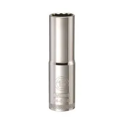 DeWALT DWMT74545OSP Drive Socket, 15 mm Socket, 1/2 in Drive, 12 -Point, Vanadium Steel, Polished Chrome