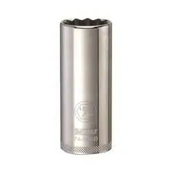 DeWALT DWMT74546OSP Drive Socket, 15/16 in Socket, 1/2 in Drive, 12 -Point, Vanadium Steel, Polished Chrome