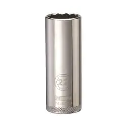 DeWALT DWMT74552OSP Drive Socket, 22 mm Socket, 1/2 in Drive, 12 -Point, Vanadium Steel, Polished Chrome