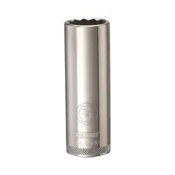 DeWALT DWMT74554OSP Drive Socket, 3/4 in Socket, 1/2 in Drive, 12 -Point, Vanadium Steel, Polished Chrome