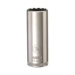 DeWALT DWMT74557OSP Drive Socket, 7/8 in Socket, 1/2 in Drive, 12 -Point, Vanadium Steel, Polished Chrome