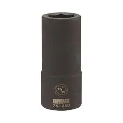 DeWALT DWMT74138OSP Impact Socket, 15/16 in Socket, 3/4 in Drive, 6 -Point, CR-440 Steel, Black Oxide