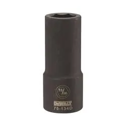 DeWALT DWMT75134OSP Impact Socket, 13/16 in Socket, 3/4 in Drive, 6 -Point, CR-440 Steel, Black Oxide