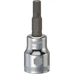 DeWALT DWMT87972OSP Fractional Hex Bit Socket, 5 mm Tip, 3/8 in Drive, Polished Chrome Vanadium, 1-31/32 in OAL