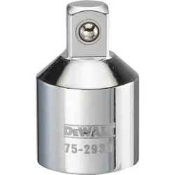 DeWALT DWMT75293OSP Reducing Adapter, 3/4 in Drive, Female Drive, 1/2 in Output Drive, Male Output Drive, Polished