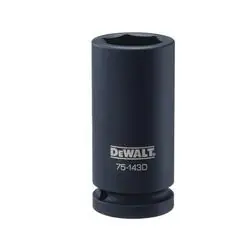 DeWALT DWMT75143OSP Impact Socket, 26 mm Socket, 3/4 in Drive, 6 -Point, CR-440 Steel, Black Oxide