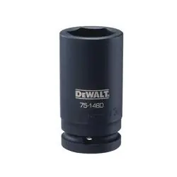 DeWALT DWMT75146OSP Impact Socket, 30 mm Socket, 3/4 in Drive, 6 -Point, CR-440 Steel, Black Oxide