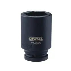 DeWALT DWMT75151OSP Impact Socket, 38 mm Socket, 3/4 in Drive, 6 -Point, CR-440 Steel, Black Oxide