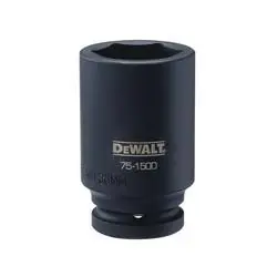 DeWALT DWMT75150OSP Impact Socket, 36 mm Socket, 3/4 in Drive, 6 -Point, CR-440 Steel, Black Oxide