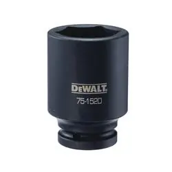 DeWALT DWMT75152OSP Impact Socket, 41 mm Socket, 3/4 in Drive, 6 -Point, CR-440 Steel, Black Oxide