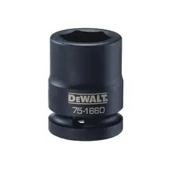 DeWALT DWMT75166OSP Impact Socket, 24 mm Socket, 3/4 in Drive, 6 -Point, CR-440 Steel, Black Oxide