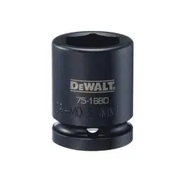 DeWALT DWMT75168OSP Impact Socket, 26 mm Socket, 3/4 in Drive, 6 -Point, CR-440 Steel, Black Oxide