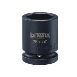 DeWALT DWMT75169OSP Impact Socket, 27 mm Socket, 3/4 in Drive, 6 -Point, CR-440 Steel, Black Oxide
