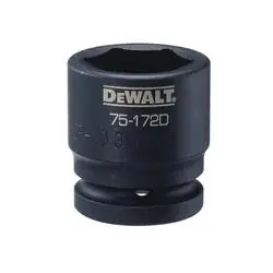DeWALT DWMT75172OSP Impact Socket, 32 mm Socket, 3/4 in Drive, 6 -Point, CR-440 Steel, Black Oxide