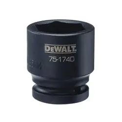 DeWALT DWMT75174OSP Impact Socket, 35 mm Socket, 3/4 in Drive, 6 -Point, CR-440 Steel, Black Oxide