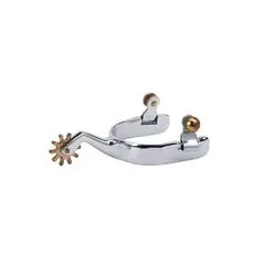 WEAVER LEATHER 25-8030 Cutting Spur with Plain Band, Men‘s, Stainless Steel