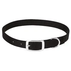 WEAVER LEATHER 35-7090-BK Goat Collar, S Neck, 5/8 in W Collar, 14 to 16 in L Collar, Nylon, Black