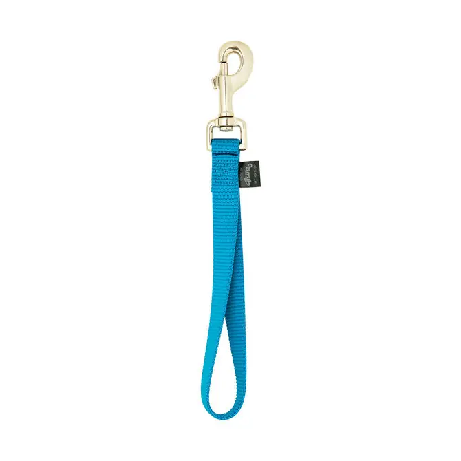 WEAVER LEATHER 35-8145-BL Goat Lead, 8 in, Nylon Chain/Strap, Hurricane Blue