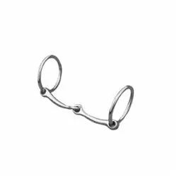 WEAVER LEATHER CA-2291 All Purpose Ring Bit, 2-1/2 in, 5 in Mouth, Malleable Iron