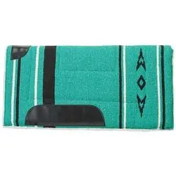 WEAVER LEATHER 35-1673-P3 Straight Saddle Pad, Pony, Acrylic, Emerald Green