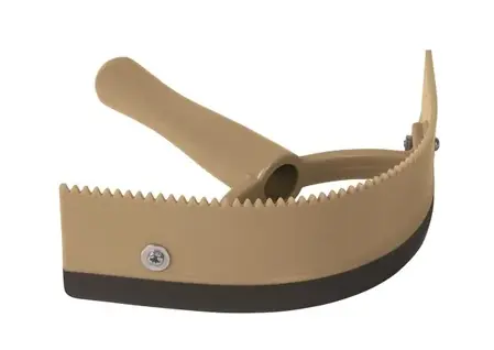WEAVER LEATHER 65-2056-BK Sweat Scraper and Curry Comb, 2-in-1, Rubber, Black/Tan