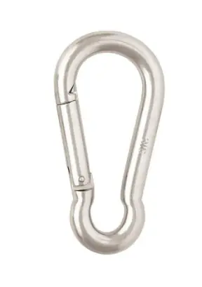 WEAVER LEATHER BC02450-ZP-3/8 Safety Spring Snap, Barcoded, Iron, Zinc, 1