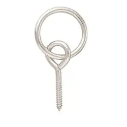 WEAVER LEATHER BC10151-ZP-2 Screw Eye, Steel, Zinc, 1