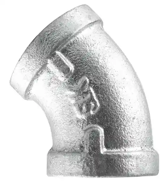 STZ 311 E45-38 Elbow, 3/8 in, 3/8 in, 45 deg, Iron