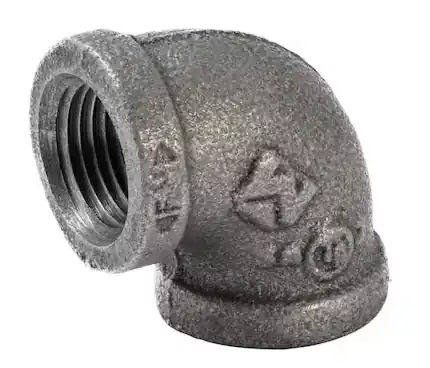 STZ 312-E90-12 Pipe Elbow, 1/2 in FPT, 1/2 in FPT, 90 deg, Iron