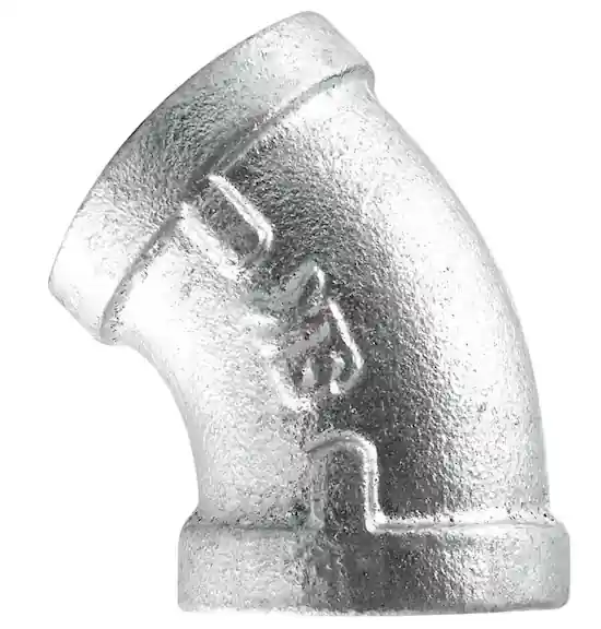 STZ 311 E45-2 Elbow, 2 in, 2 in, 45 deg, Iron