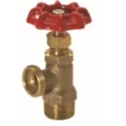 JMF 8085708129802 Drain Valve, 1/2 x 3/4 in Connection, MIP x MGH, 125 psi Pressure, Brass Body