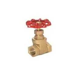 JMF LF8087508089802 Gate Valve, 1/2 in Connection, FIP, 125 psi Pressure, Brass Body