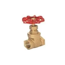 JMF LF8087512129802 Gate Valve, 3/4 in Connection, FIP, 125 psi Pressure, Brass Body