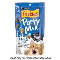 Friskies 1001967 Cat Treat, Crab, Shrimp, Tuna Flavor, 6 oz Package, Pouch