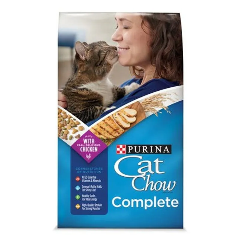 Cat Chow 178311 Cat Food, Dry, Chicken Flavor, 20 lb Package, Bag