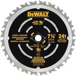 DeWALT DWA31724D Saw Blade, 7-1/4 in Dia, 5/8 in Arbor, 40 -Teeth, Carbide Cutting Edge, Applicable Materials Wood