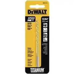 DeWALT DW1313 Drill Bit, 3-5/8 in OAL, 13/64 in Dia Shank