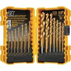 DeWALT DW1361 Drill Bit Set, 21 -Piece, Titanium