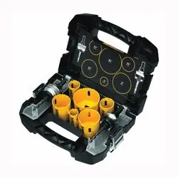 DeWALT D180002 Hole Saw Kit, 9 -Piece