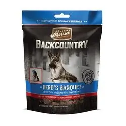 Merrick Backcountry 295731 Hero‘s Banquet Treat, Extra Small Breed, 4 lb Package