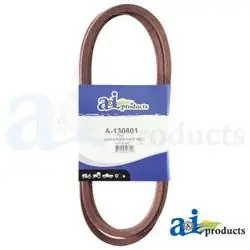 A & I Products A-130801 Drive Belt, Wrapped, 1/2 in W, 0.32 in Thick, Brown