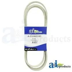 A & I Products A-532405143 Deck Belt, Wrapped, 1/2 in W, 0.35 in Thick, White