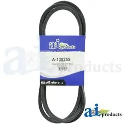 A & I Products A-138255 Deck Belt, Wrapped, 1/2 in W, 0.39 in Thick, Brown
