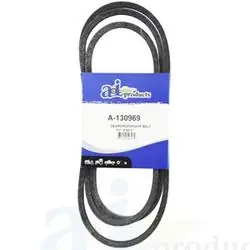 A & I Products A-130969 Drive Belt, Wrapped, 1/2 in W, 0.34 in Thick, Gray