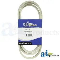A & I Products A-140218 Drive Belt, Wrapped, 1/2 in W, 0.348 in Thick, White
