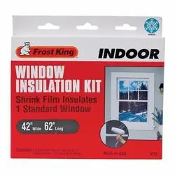 Frost King V73H Indoor Shrink Window Kit, 62 in W, Plastic